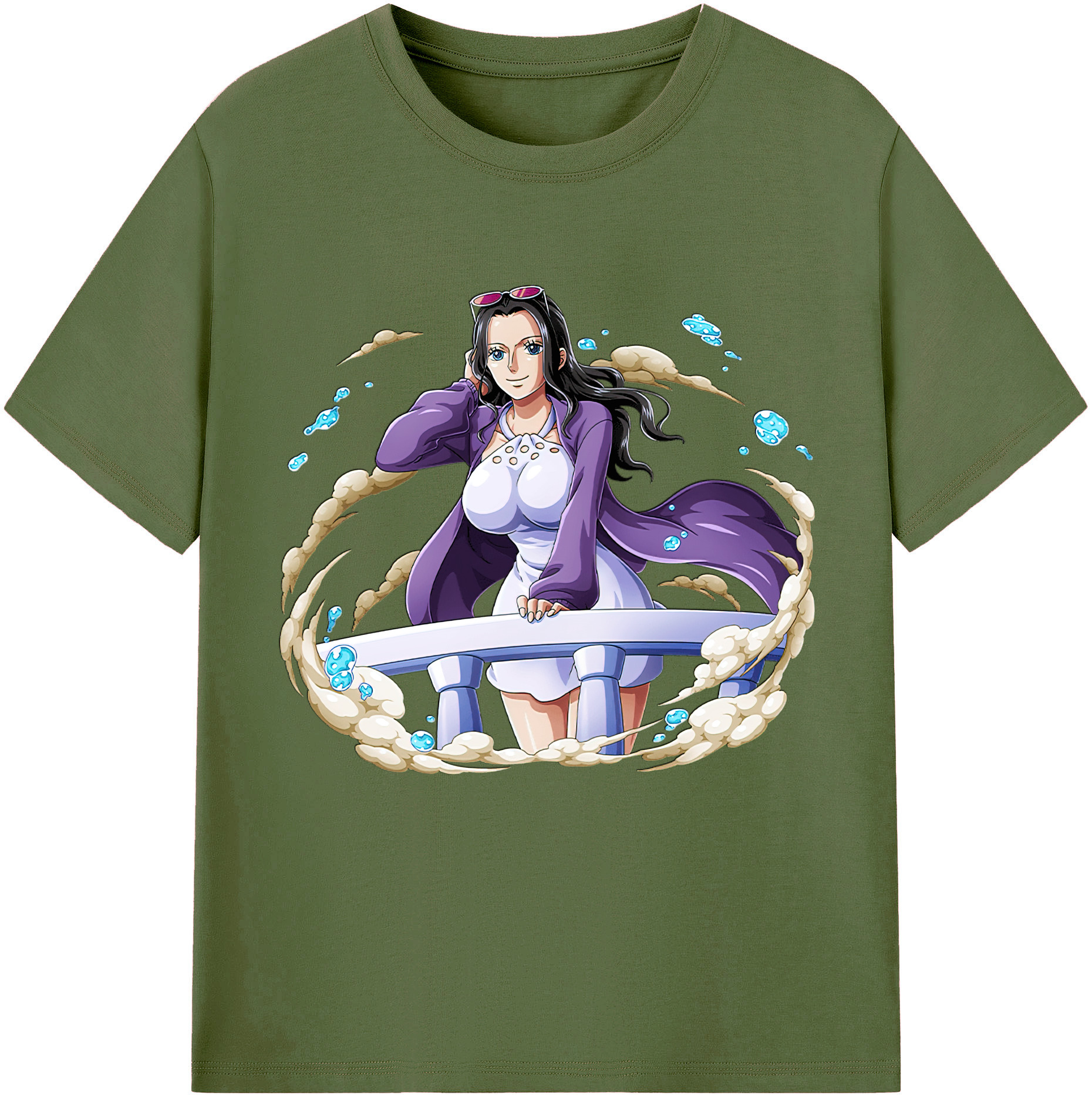 ワンピース ニコ・ロビン ONE PIECE Nico Robin 綿100％半袖Tシャツ（フロントプリント）